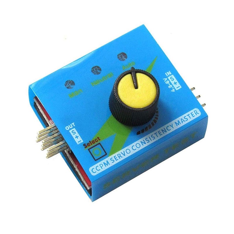 Share Goo 2 Pack ShareGoo 3CH 4.8-6V Servo Tester CCPM Consistency Master Checker with Reverse Connection Protection,RC ECS Motor Tester Server Test Servo Centering Tool - Image 3